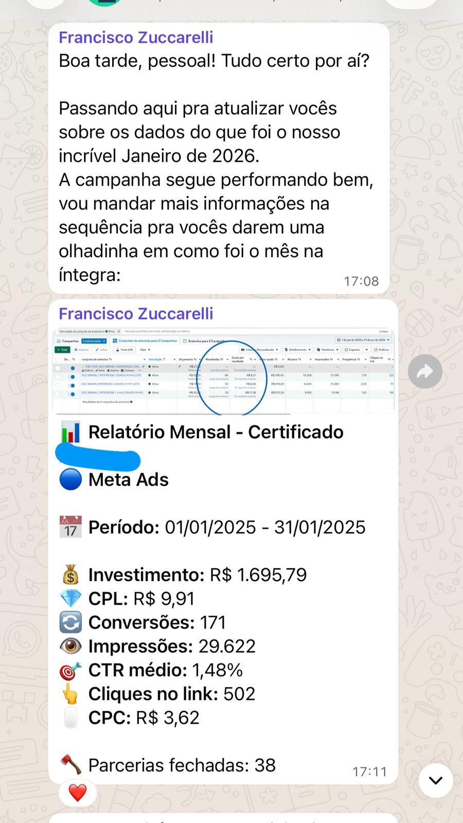 38 parcerias fechadas